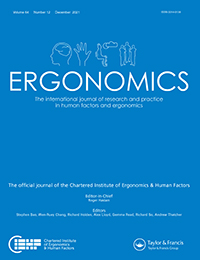 Cover image for Ergonomics, Volume 64, Issue 12, 2021