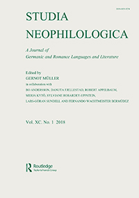 Cover image for Studia Neophilologica, Volume 90, Issue 1, 2018