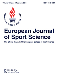 Cover image for European Journal of Sport Science, Volume 16, Issue 1, 2016