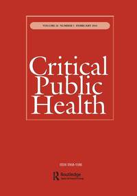 Cover image for Critical Public Health, Volume 26, Issue 1, 2016