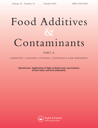 Cover image for Food Additives & Contaminants: Part A, Volume 32, Issue 10, 2015