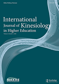 Cover image for International Journal of Kinesiology in Higher Education, Volume 4, Issue 1, 2020