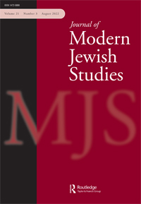 Cover image for Journal of Modern Jewish Studies, Volume 21, Issue 3, 2022