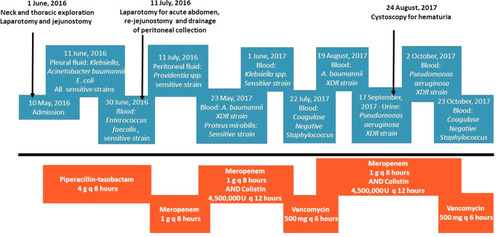 Figure 2 Microbiological summary timeline.