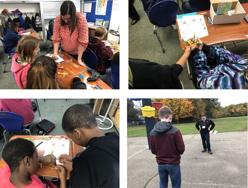 Figure 3. Students building and flying Flybrix drones.