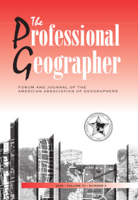 Cover image for The Professional Geographer, Volume 74, Issue 3, 2022