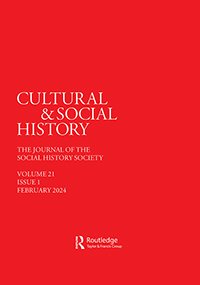 Cover image for Cultural and Social History, Volume 21, Issue 1, 2024