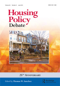 Cover image for Housing Policy Debate, Volume 25, Issue 3, 2015