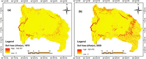 Figure 5. Soil erosion risk map of the study watershed.