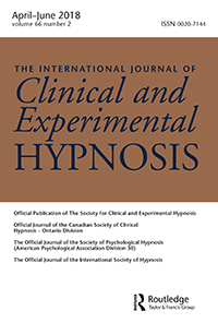 Cover image for International Journal of Clinical and Experimental Hypnosis, Volume 66, Issue 2, 2018