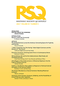 Cover image for Rhetoric Society Quarterly, Volume 53, Issue 3, 2023