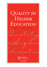 Cover image for Quality in Higher Education, Volume 27, Issue 1, 2021