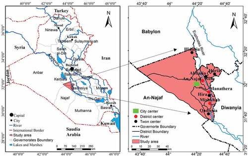 Figure 1. Location map of the study area