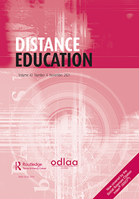 Cover image for Distance Education, Volume 42, Issue 4, 2021