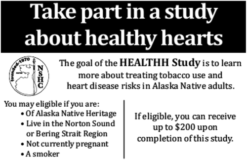 Figure 2. Study Recruitment Local Media Ad.