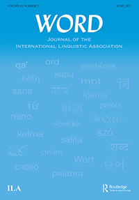 Cover image for WORD, Volume 63, Issue 2, 2017