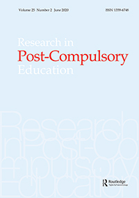 Cover image for Research in Post-Compulsory Education, Volume 25, Issue 2, 2020