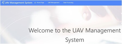 Figure 11. System homepage.