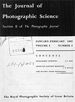 Cover image for The Imaging Science Journal, Volume 1, Issue 1, 1953