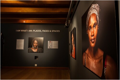 Figure 1. ‘I am what I am: Places, Faces and Spaces’ Exhibition: Photo Credit SWEAT.