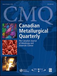 Cover image for Canadian Metallurgical Quarterly, Volume 16, Issue 1, 1977