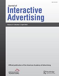 Cover image for Journal of Interactive Advertising, Volume 21, Issue 1, 2021