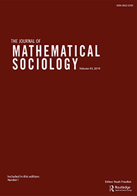 Cover image for The Journal of Mathematical Sociology, Volume 43, Issue 1, 2019