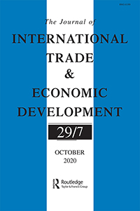 Cover image for The Journal of International Trade & Economic Development, Volume 29, Issue 7, 2020