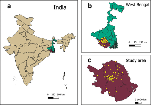 Figure 1. Geographic location of study participants.