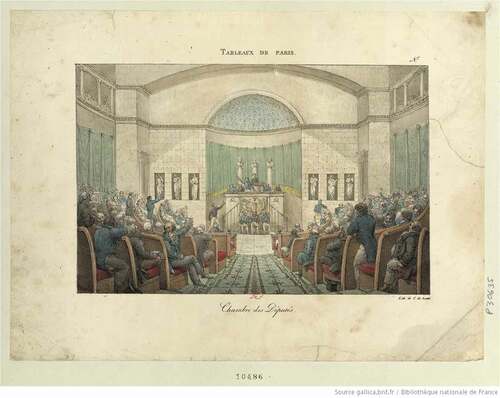 Figure 2. Chambre des Députés, décembre 1821. Charles-Philibert de Lasteyrie.