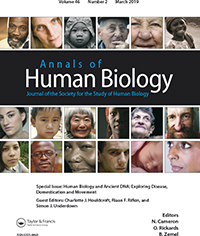 Cover image for Annals of Human Biology, Volume 46, Issue 2, 2019