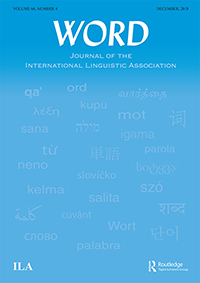 Cover image for WORD, Volume 64, Issue 4, 2018