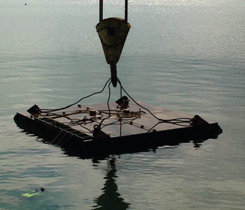 Figure 6. After 312 s, the demonstrator remained afloat at its maximum freeboard (approx. 30 cm).