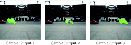 Figure 22. Sample output of detecting fast moving objects – vehicles. Source: Photograph by the author.