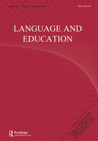 Cover image for Language and Education, Volume 32, Issue 6, 2018