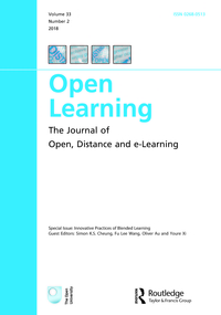 Cover image for Open Learning: The Journal of Open, Distance and e-Learning, Volume 33, Issue 2, 2018
