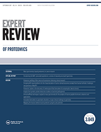 Cover image for Expert Review of Proteomics, Volume 14, Issue 9, 2017