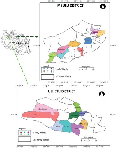 Figure 1. Study areas.