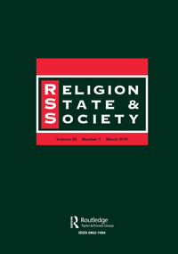 Cover image for Religion, State and Society, Volume 43, Issue 1, 2015