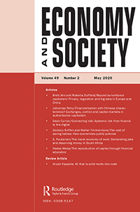 Cover image for Economy and Society, Volume 49, Issue 2, 2020