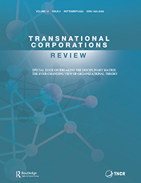 Cover image for Transnational Corporations Review, Volume 12, Issue 3, 2020