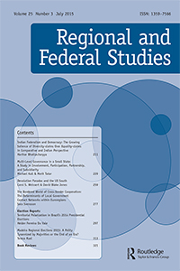 Cover image for Regional & Federal Studies, Volume 25, Issue 3, 2015