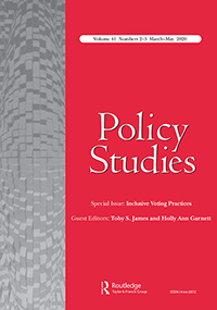 Cover image for Policy Studies, Volume 41, Issue 2-3, 2020