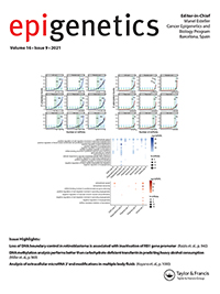 Cover image for Epigenetics, Volume 16, Issue 9, 2021