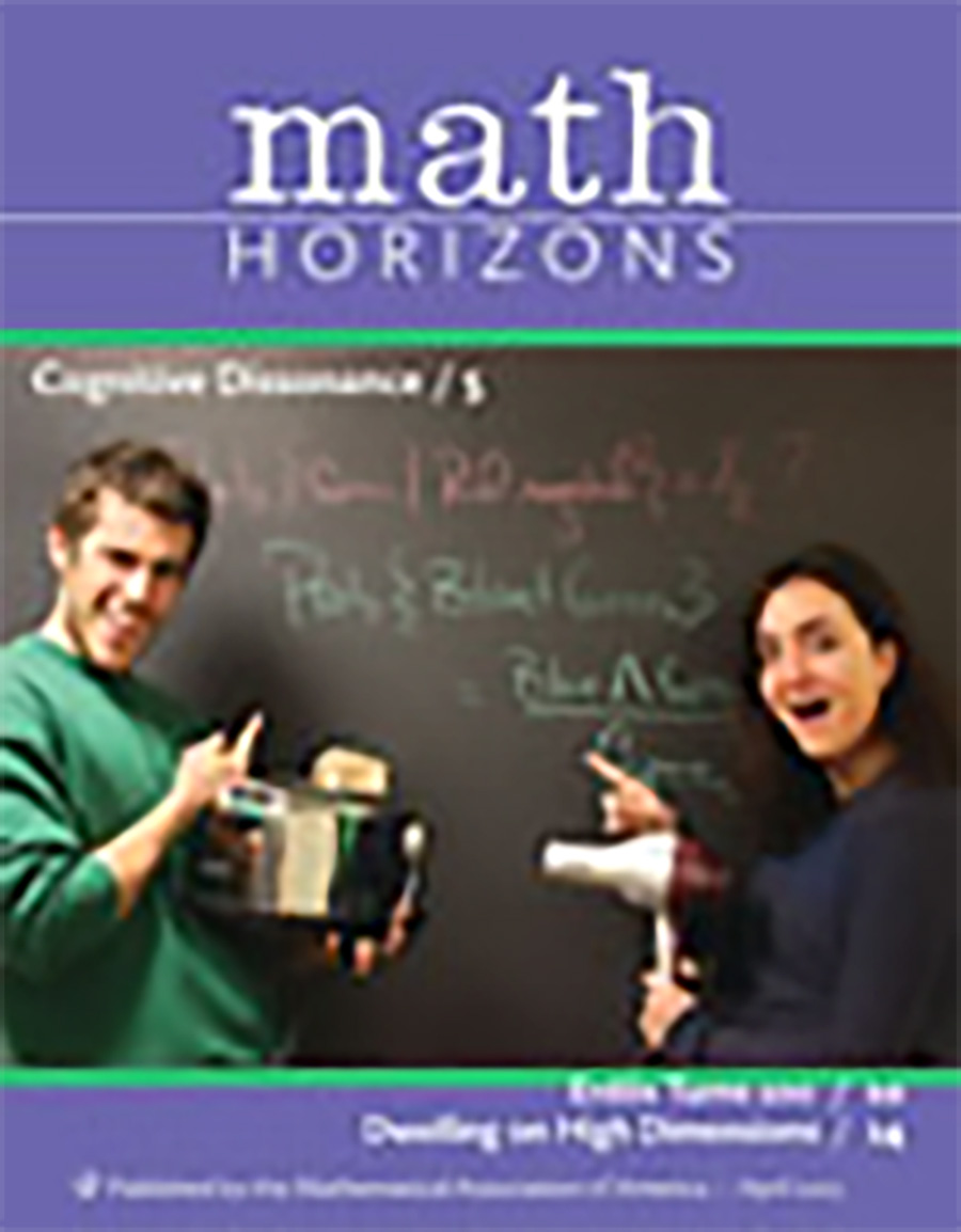 Cover image for Math Horizons, Volume 20, Issue 4, 2013