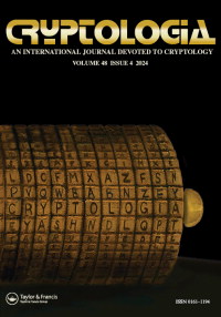 Cover image for Cryptologia, Volume 48, Issue 4, 2024