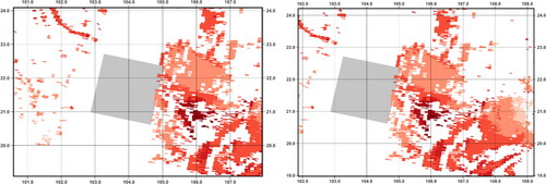 Figure 8. Landsat 8 and MODIS overlap.