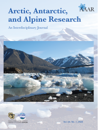 Cover image for Arctic, Antarctic, and Alpine Research, Volume 47, Issue 2, 2015