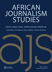 Cover image for African Journalism Studies, Volume 39, Issue 2, 2018