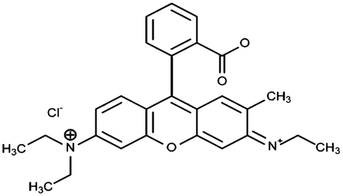 Figure 1. Structure of Rhodamine-B dye.